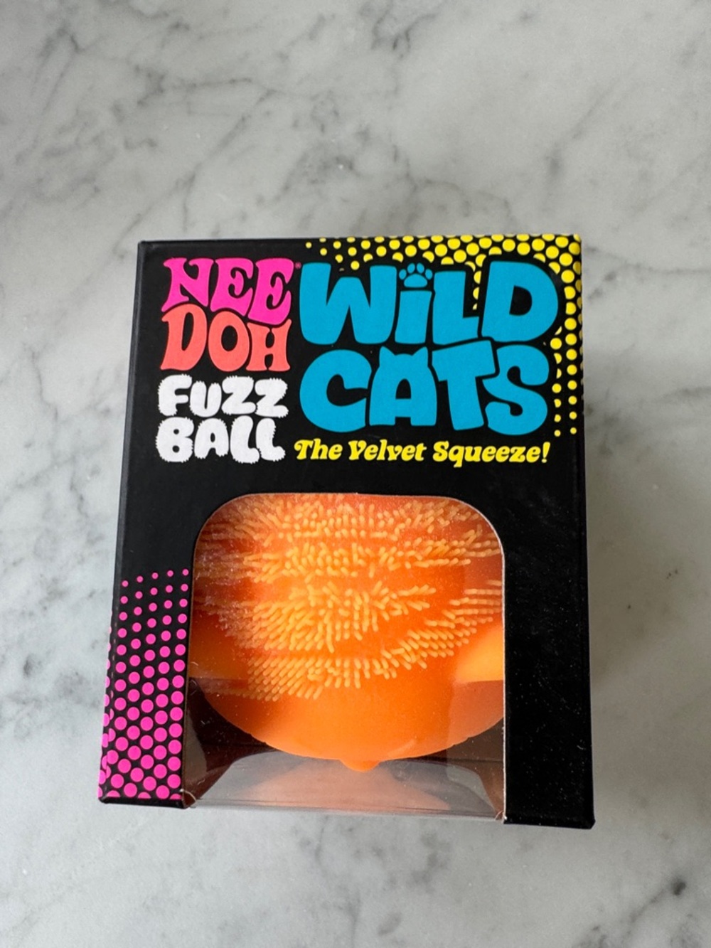 Fuzz Ball - Orange Velvet Squeeze